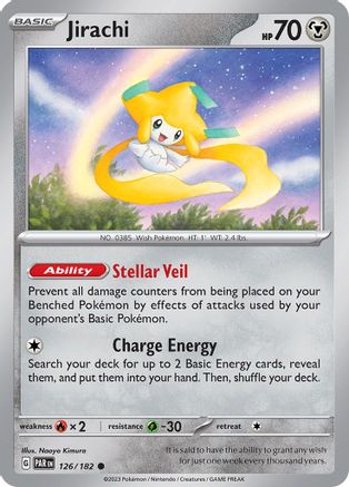 Jirachi 126  - Reverse Holofoil SV04 Paradox Rift - Common