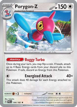 Porygon-Z 144  - Reverse Holofoil SV04 Paradox Rift - Rare