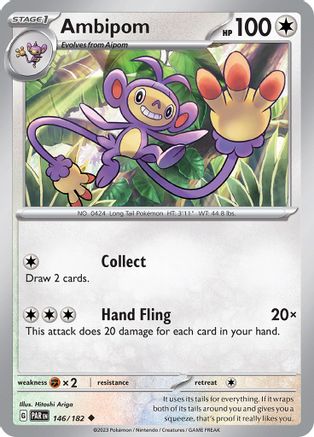 Ambipom 146  SV04 Paradox Rift - Uncommon