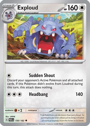 Exploud 150  - Reverse Holofoil SV04 Paradox Rift - Uncommon