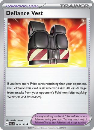 Defiance Vest 162  - Reverse Holofoil SV04 Paradox Rift - Uncommon