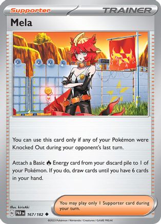 Mela 167  - Reverse Holofoil SV04 Paradox Rift - Uncommon