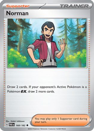 Norman 168  - Reverse Holofoil SV04 Paradox Rift - Uncommon