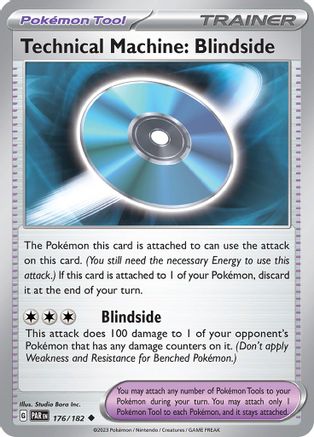 Technical Machine: Blindside 176  - Reverse Holofoil SV04 Paradox Rift - Uncommon