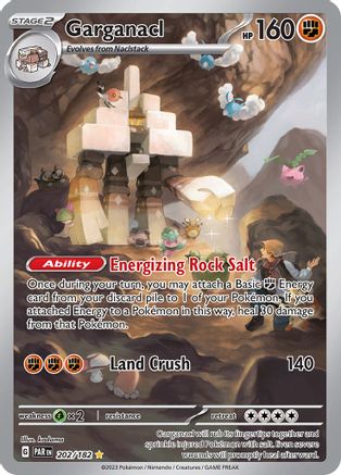 Garganacl 202/182  - Holofoil SV04 Paradox Rift - Illustration Rare