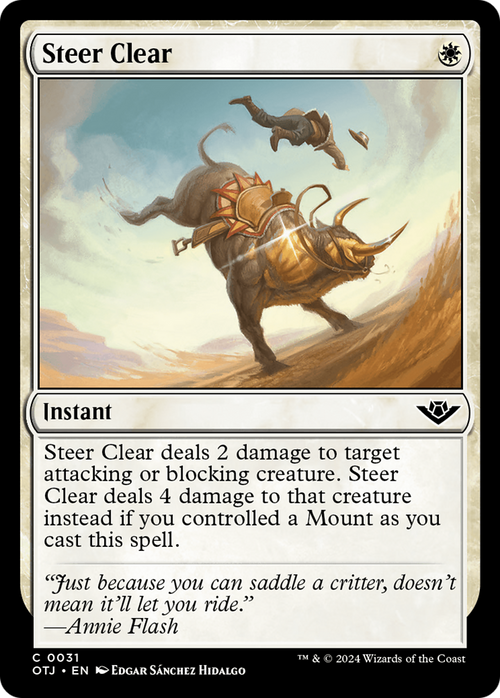 Steer Clear (OTJ-031) - Outlaws of Thunder Junction Foil