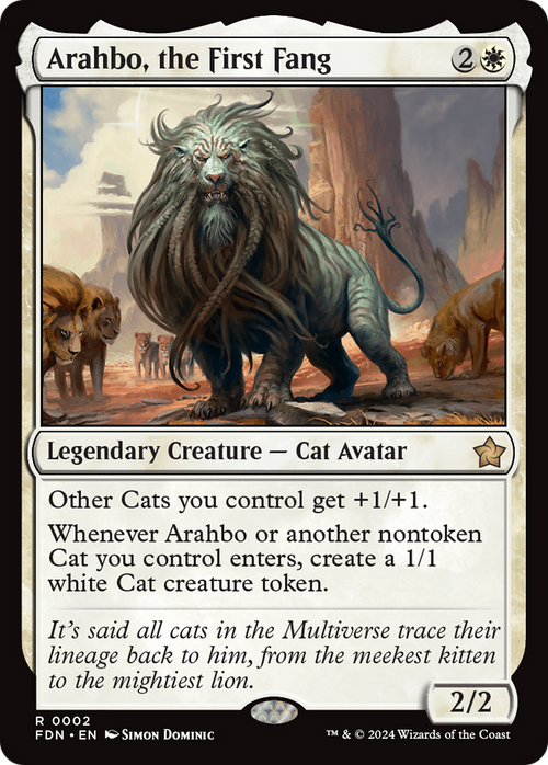 Arahbo, the First Fang (FDN-002) - Foundations Foil