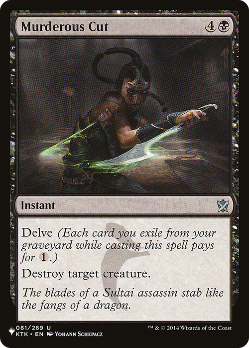 Murderous Cut (LIST-KTK-81) - The List
