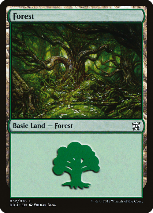 Forest (32) (DDU-032) - Duel Decks: Elves vs. Inventors