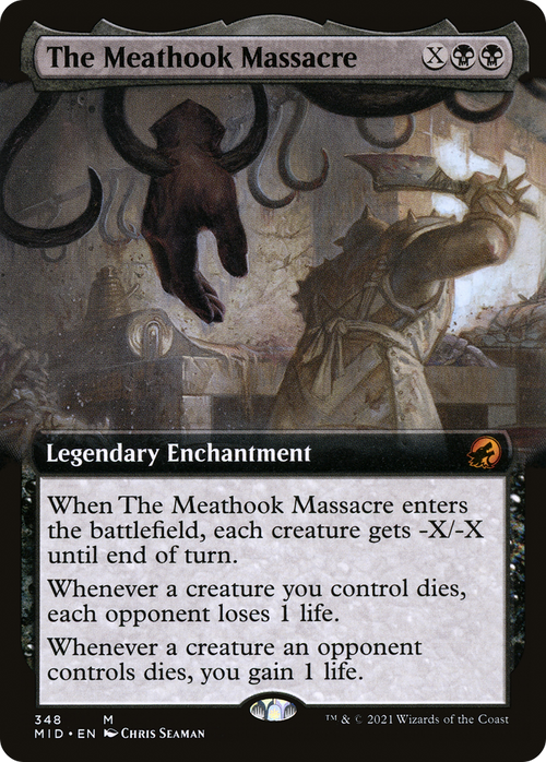 The Meathook Massacre (Extended Art) (MID-348) - Innistrad: Midnight Hunt: (Extended Art) Foil