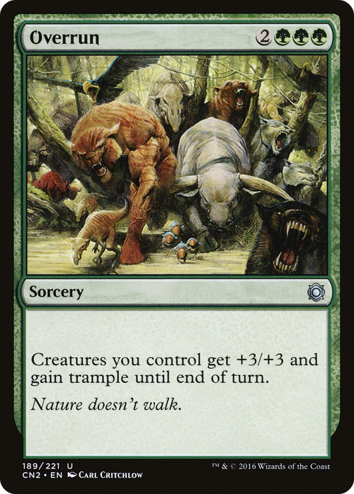 Overrun (CN2-189) - Conspiracy: Take the Crown Foil