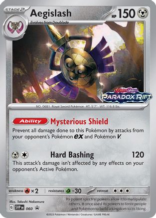 Aegislash (Prerelease) 060  - Holofoil SV Scarlet & Violet Promo Cards - Promo