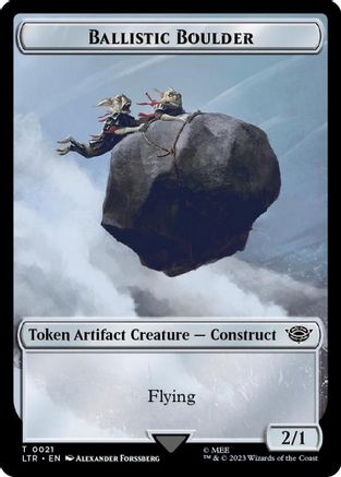 Ballistic Boulder // Food (0023) Double-Sided Token (Surge Foil) (LTR-21 // 23) - The Lord of the Rings: Tales of Middle-earth Foil