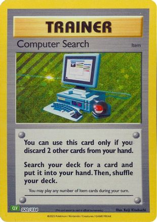 Computer Search (CLV) 020  - Holofoil Trading Card Game Classic - Classic Collection