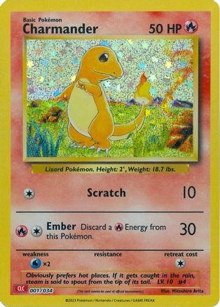 Charmander 001  - Holofoil Trading Card Game Classic - Classic Collection