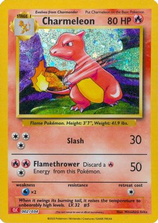 Charmeleon 002  - Holofoil Trading Card Game Classic - Classic Collection