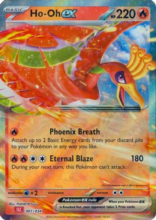 Ho-oh ex 007  - Holofoil Trading Card Game Classic - Classic Collection