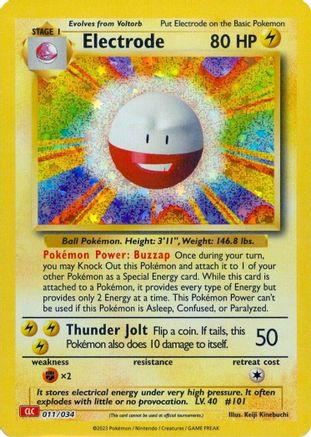 Electrode 011  - Holofoil Trading Card Game Classic - Classic Collection