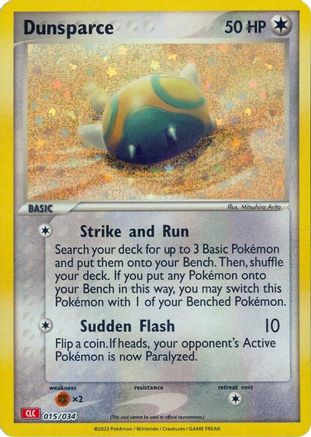 Dunsparce 015  - Holofoil Trading Card Game Classic - Classic Collection
