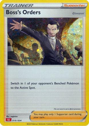 Boss's Orders (CLC) 019  - Holofoil Trading Card Game Classic - Classic Collection