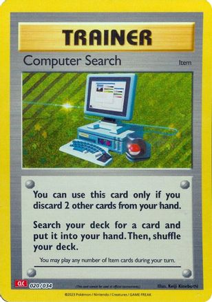 Computer Search (CLC) 020  - Holofoil Trading Card Game Classic - Classic Collection