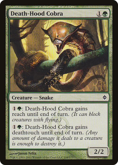 Death-Hood Cobra (NPH-108) - New Phyrexia Foil