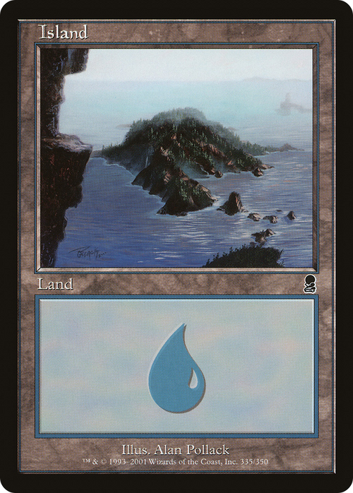 Island (335) (ODY-335) - Odyssey Foil