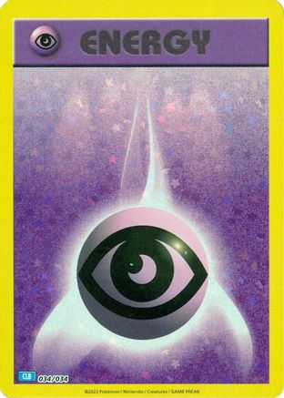 Basic Psychic Energy 034  Trading Card Game Classic - Classic Collection
