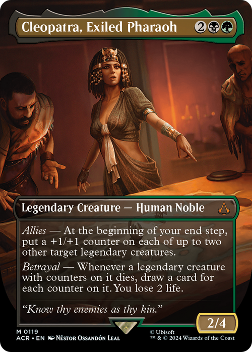 Cleopatra, Exiled Pharaoh (Borderless) (ACR-119) - Assassin's Creed Foil