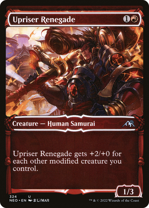 Upriser Renegade (Showcase) (NEO-324) - Kamigawa: Neon Dynasty: (Showcase)