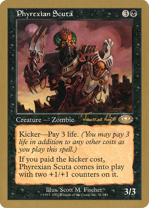 Phyrexian Scuta - 2001 Tom van de Logt (PLS) (WCD-) - World Championship Decks 2001