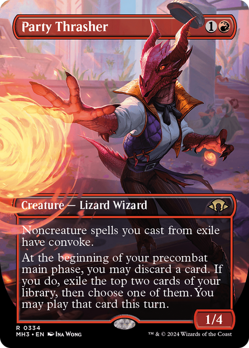 Party Thrasher (Borderless) (MH3-334) - Modern Horizons 3