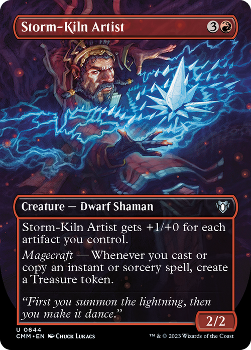 Storm-Kiln Artist (Borderless) (CMM-644) - Commander Masters Foil
