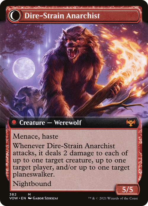 Volatile Arsonist (Extended Art) (VOW-382) - Innistrad: Crimson Vow: (Extended Art, Double Faced Transform)