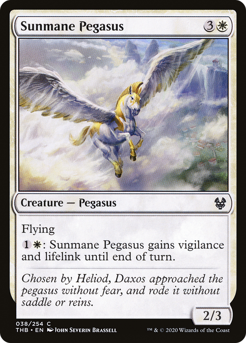 Sunmane Pegasus (THB-038) - Theros Beyond Death