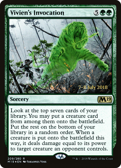 Vivien's Invocation (PRE-209S) - Core Set 2019 Promos Foil