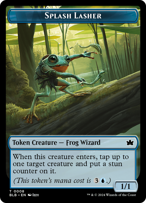 Splash Lasher Token (BLB-008) - Bloomburrow Tokens