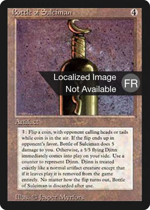 Bottle of Suleiman (FBB-) - Foreign Black Border