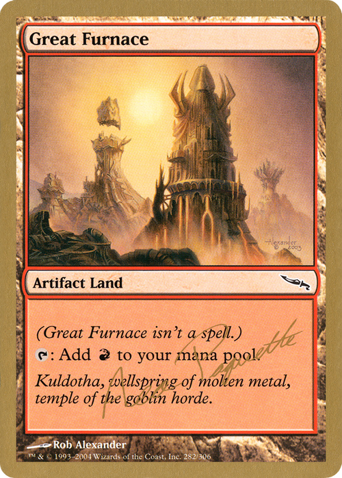 Great Furnace - 2004 Aeo Paquette (MRD) (WCD-AP282) - World Championship Decks 2004