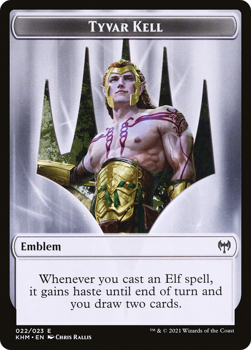 Tyvar Kell Emblem (TKHM-022) - Kaldheim Tokens
