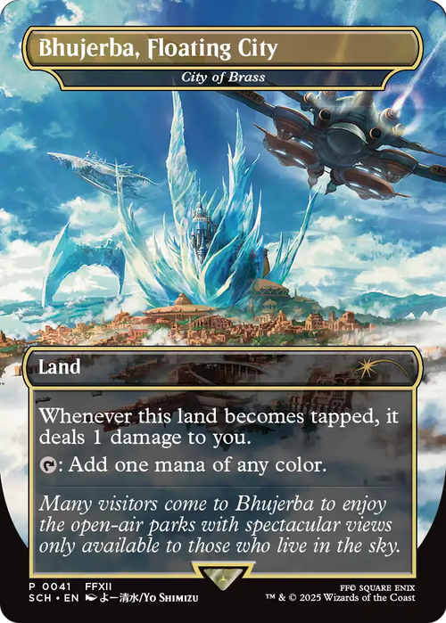 City of Brass (GAME-041) - Game Day & Store Championship Promos / Bhujerba, Floating City (Borderless) Foil