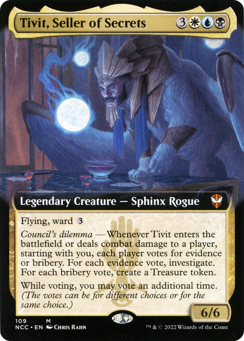 Tivit, Seller of Secrets (Extended Art) (NCC-109) - New Capenna Commander: (Extended Art)