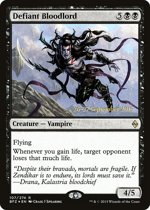 Defiant Bloodlord (PRE-107S) - Battle for Zendikar Promos Foil