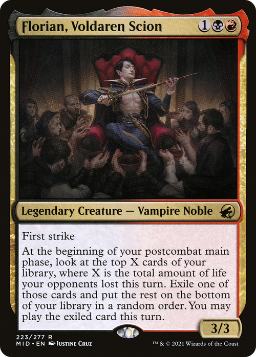 Florian, Voldaren Scion (MID-223) - Innistrad: Midnight Hunt Foil