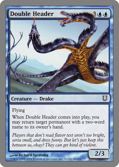 Double Header (UNH-031) - Unhinged Foil