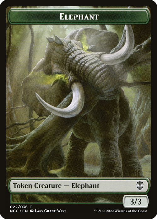 Elephant (TNCC-022) - New Capenna Commander Tokens