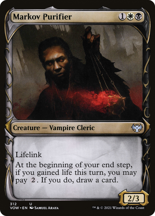 Markov Purifier (Showcase) (VOW-312) - Innistrad: Crimson Vow: (Showcase) Foil