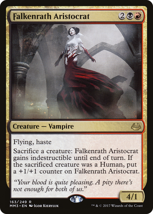 Falkenrath Aristocrat (MM3-163) - Modern Masters 2017 Foil