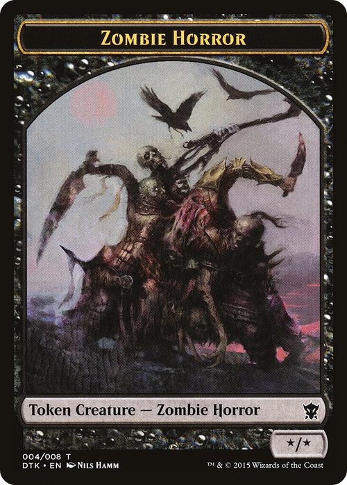 Zombie Horror Token (DTK-004) - Dragons of Tarkir Tokens