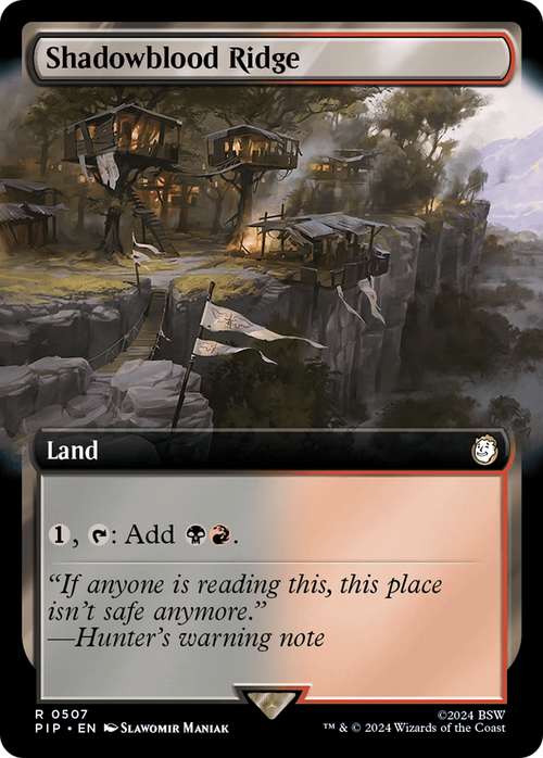 Shadowblood Ridge (Extended Art) (PIP-507) - Fallout: (Extended Art) Foil